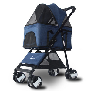 Removable Luxury Pet Stroller Dog Carrier Bag