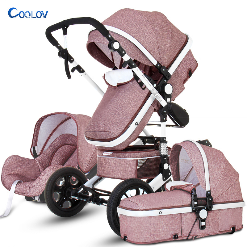 High quality luxury stroller with high view and 3 in 1 stroller for baby