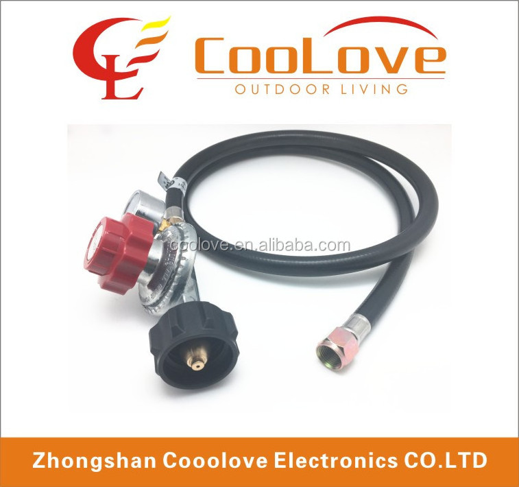 lpg adjustable cooking gas pressure regulator with gauge meter