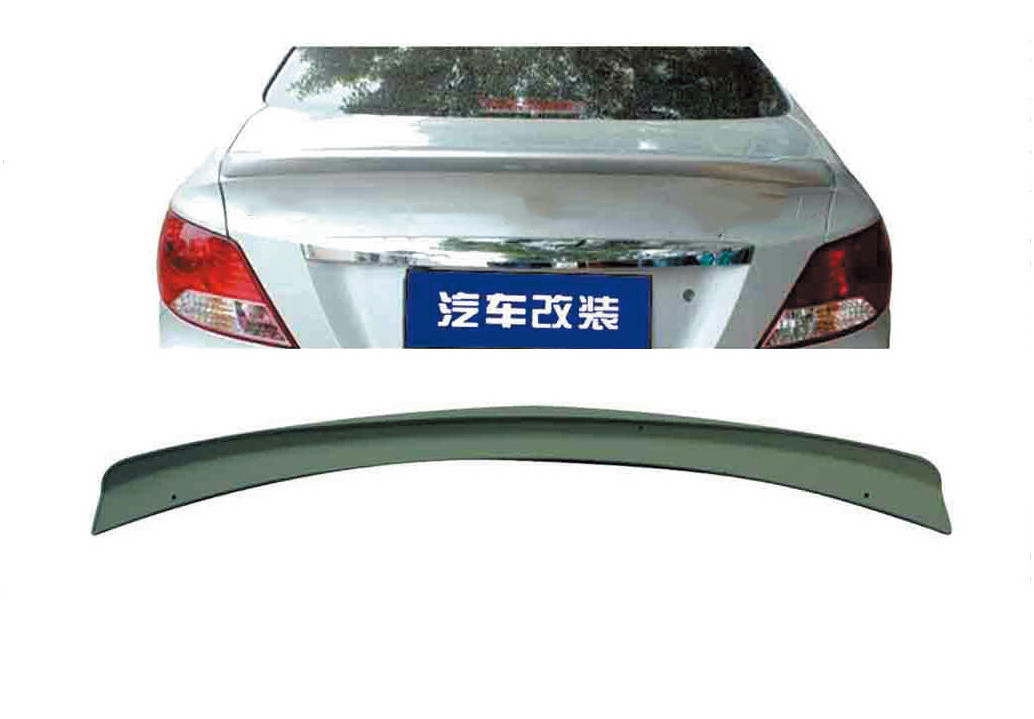 Car Auto Accessories ABS Rear Trunk Roof Wing Spoiler Rear Trunk Lip Tail Wing Spoiler Ducktail For hyundai verna