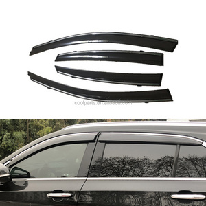 injection window visor car side wind window deflector door rain guard sun vent weather shield visor for KIA CARENS