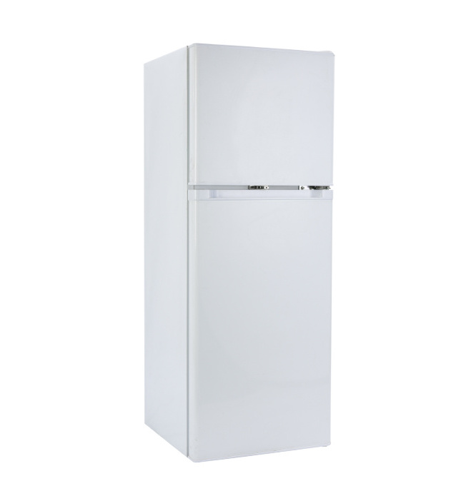 BCD-142  Double Doors Top Freezer Solar Refrigerator With Lock