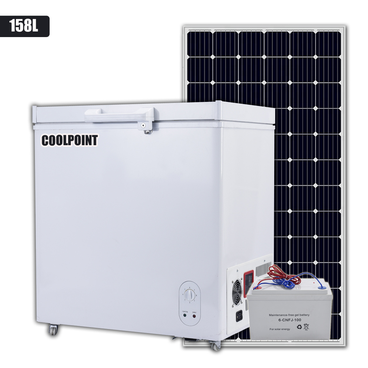 158 liter solar power refrigerator freezer