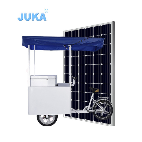 High quality DC 12v24v solar powered ice cream trike  motorcycle  with ice cooler bike  thermostat