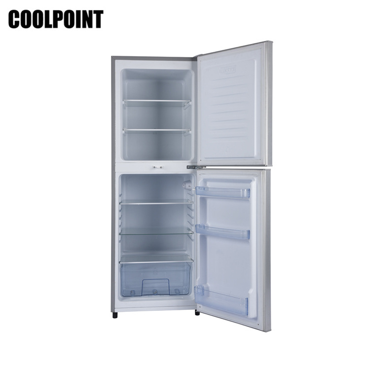 2020 New solar powered portable fridge 12V 24V DC gas household fridge 198L top freezer high quality refrigerator BCD-198