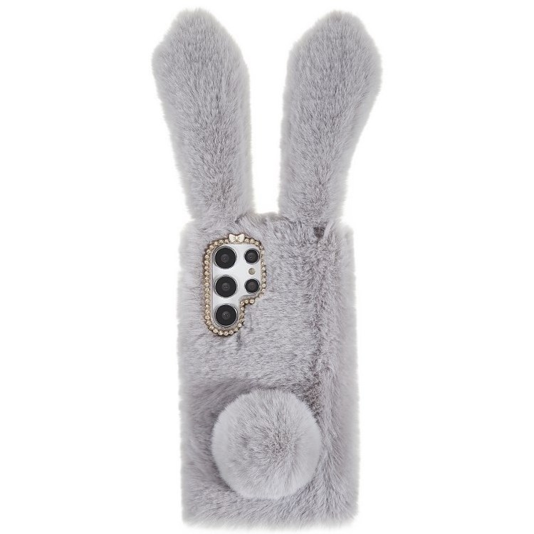 3D Cute Animal Furry Ears Case cute phone cover for Samsung Galaxy S22 Ultra 5G girly phone case