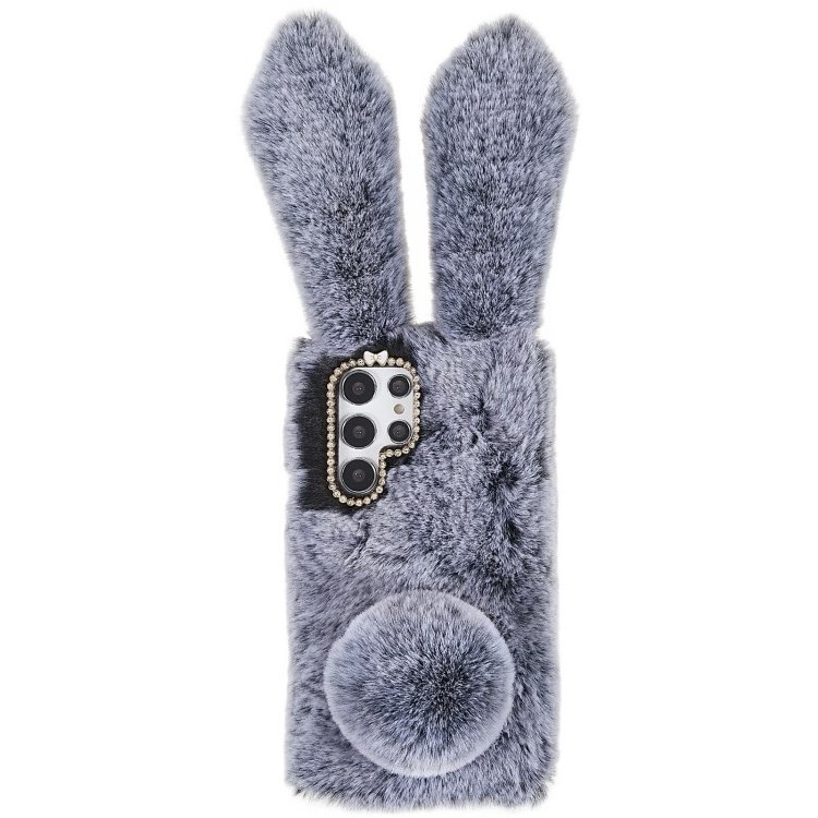 3D Cute Animal Furry Ears Case cute phone cover for Samsung Galaxy S22 Ultra 5G girly phone case