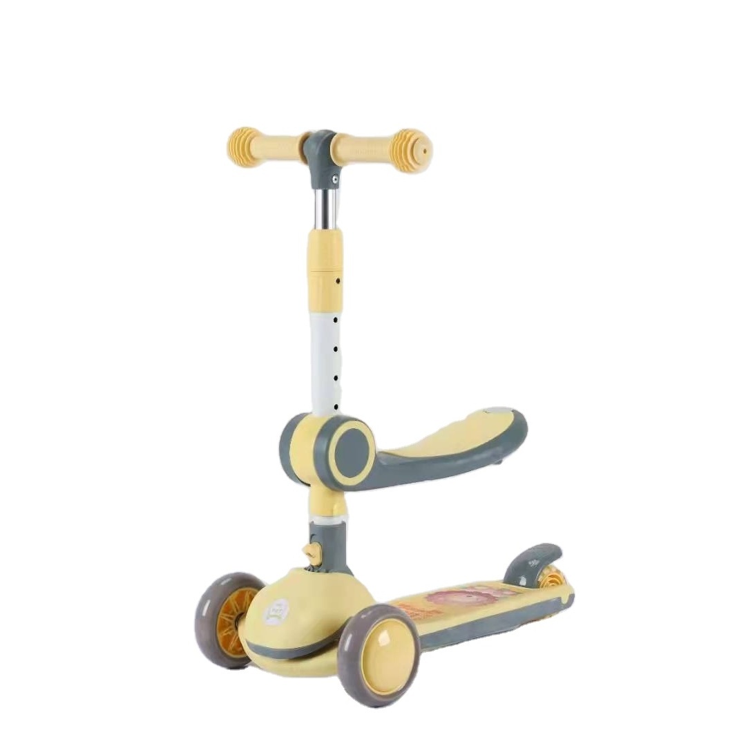 New Design  Kick Scooter Kids 3 Wheels Folding Kick Scooter With Light For Kids