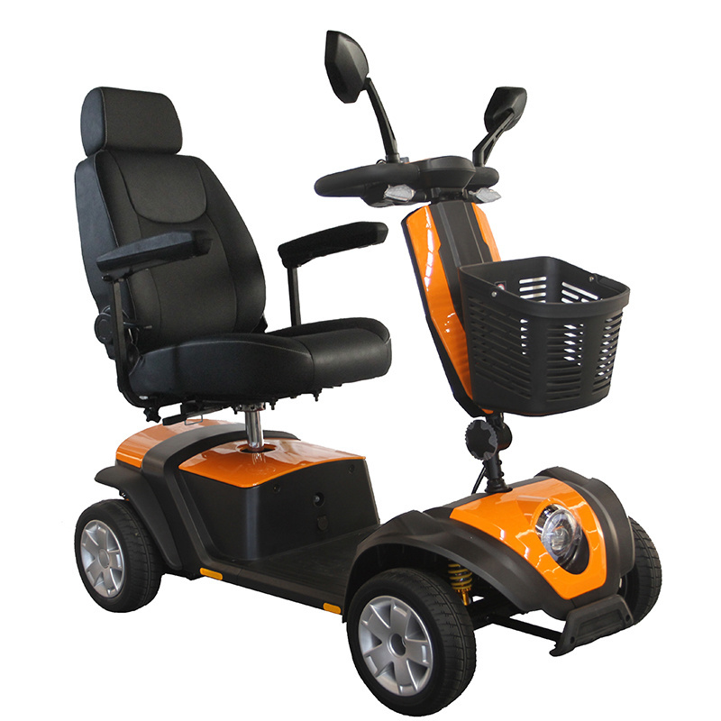 Folding Four Wheels Powerful Off Road Electric Scooter Bike Chairs For The Disabled Electric Adult