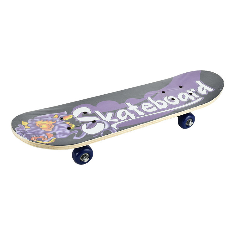 EU warehouse 24 inch Pro Beginner Skate Board Customized Kids Skateboard 7 Layer Maple wood Longboard Skateboard Deck