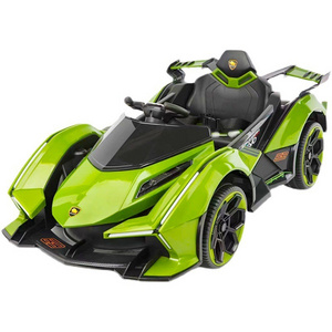 New Four Wheels Children 's Ride On Car 12V Dual Drive Electric Go Kart 360 Degree Toy ride-on Car With Light Music