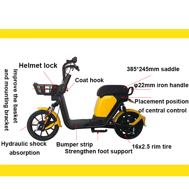 New Economy Popular Public Sharing Electric Bike Scooter 80KM Battery 2 Wheel Adult Mobility Bicycle Electric Scooter