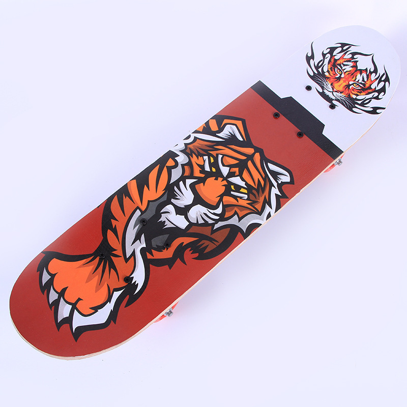 EU warehouse 24 inch Pro Beginner Skate Board Customized Kids Skateboard 7 Layer Maple wood Longboard Skateboard Deck