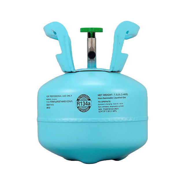 COOLWE Factory cheap price 99.9% Purity HFC-134a/R134a Refrigerant Gas Packed in 30lb 13.6kg