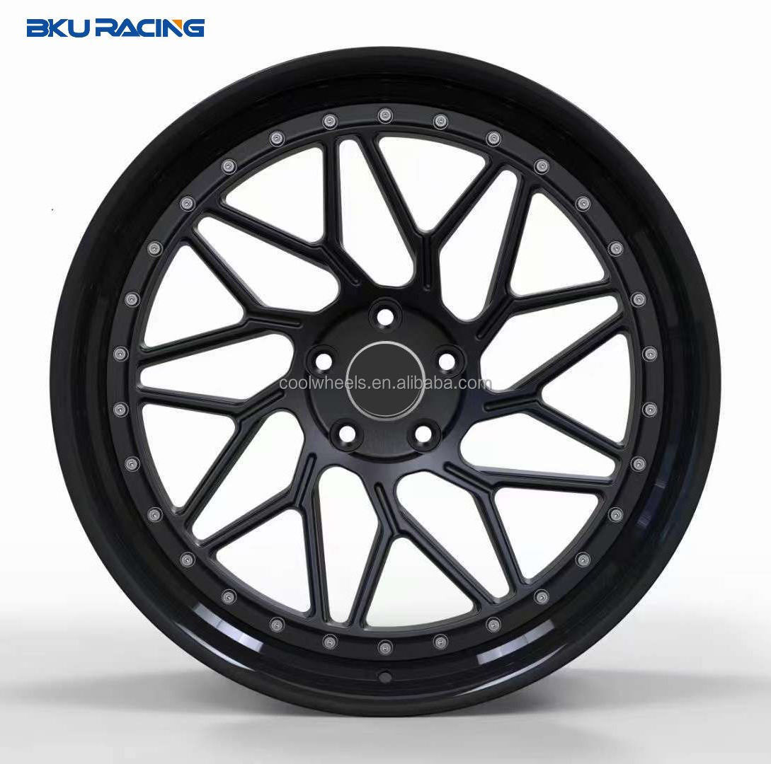 Bku racing 2 piece 5x120 wheels forged 20 21 22 inch alloy wheels rims for bmw wheels G30 G82 G80 F82 E92 M3 M4 M5 M2