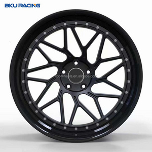 Bku racing 2 piece 5x120 wheels forged 20 21 22 inch alloy wheels rims for bmw wheels G30 G82 G80 F82 E92 M3 M4 M5 M2