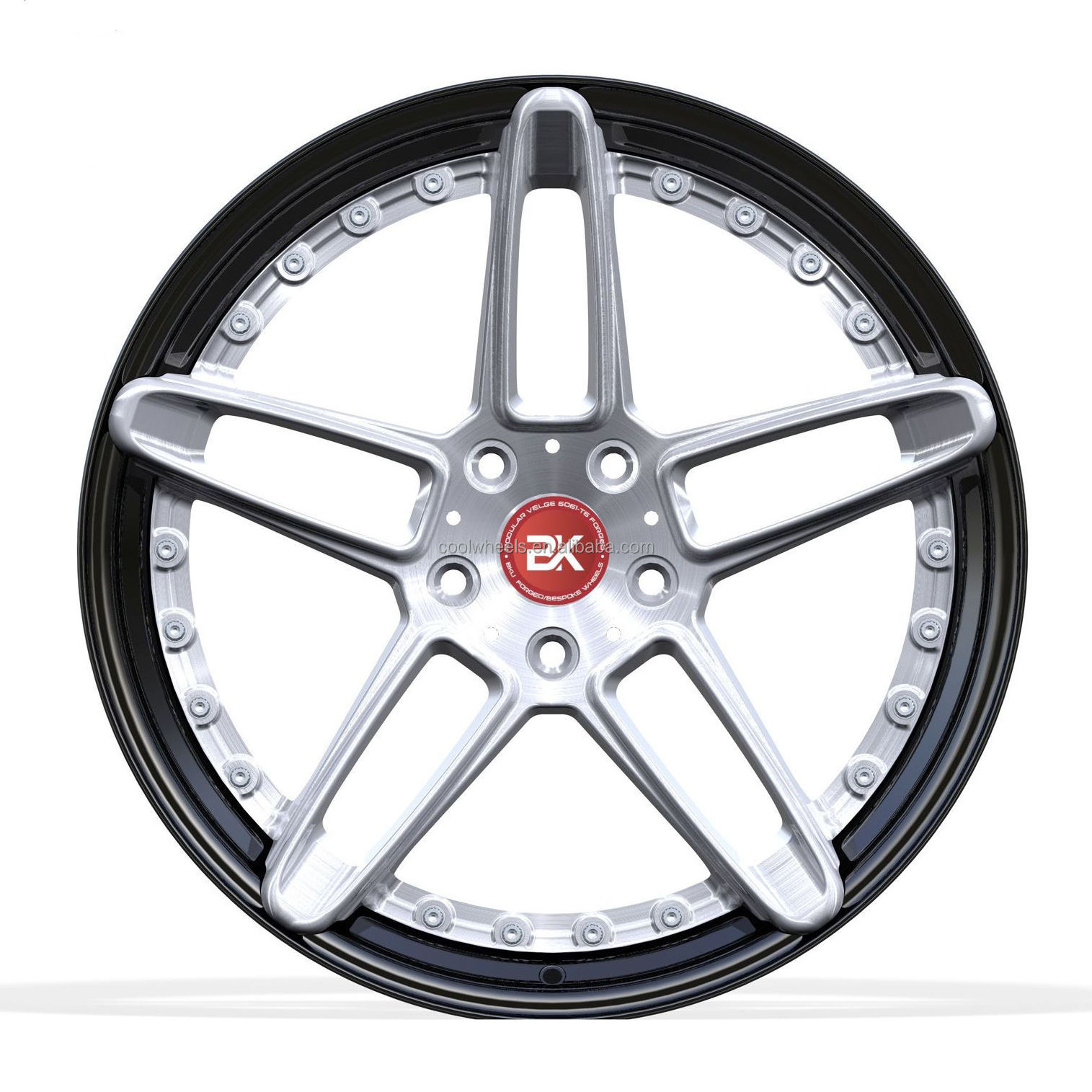 Bku racing 2 piece 3 piece wheels 5x112 18 19 20 21 22 23 24 inch deep lip custom alloy forged wheel rims for mercedes wheels