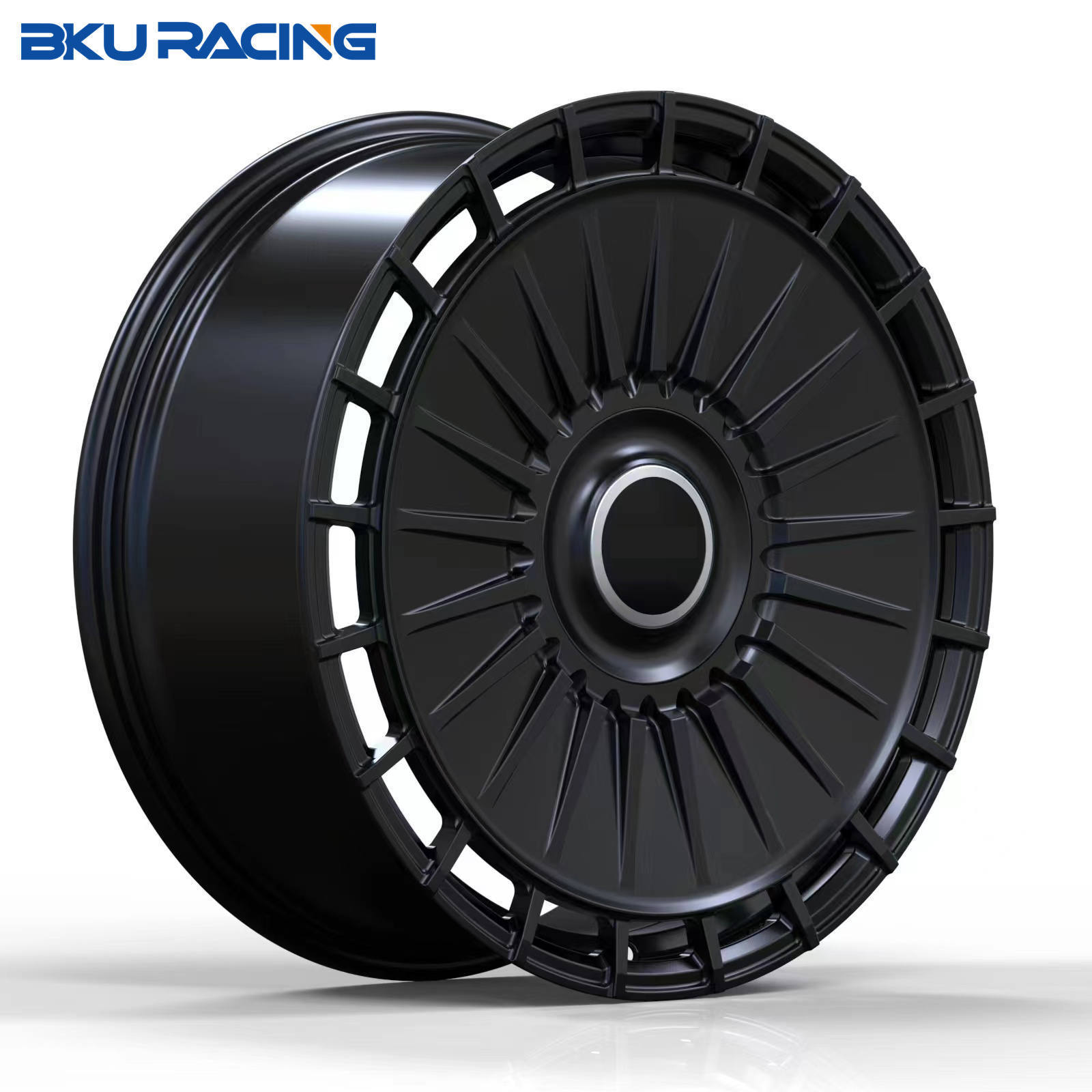 Bku racing 5X130 5x112 wheels 20 21 22 inch Forged Black Finish Passenger Car Wheels for mercedes wheels w223 w222 G63 G500 W463