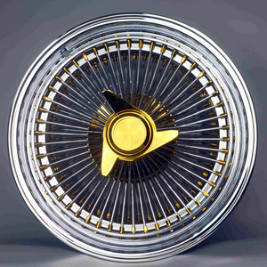 Bku 20 22 24 26 inch wire wheels 100 spokes Gold chrome passenger car hubs rims for Chevy impala CHEVROLET Monte Carlo SS