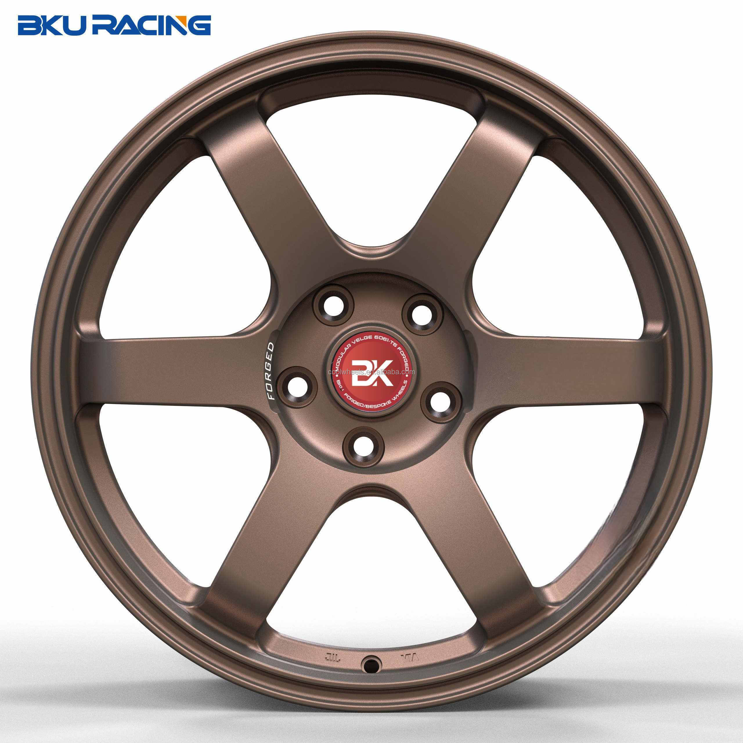 Bku racing 5x114.3 wheels 17 18 19 20 inch dark gold Passenger Car Wheels hubs rims jantes for JDM wheels civic accord mazda mx5