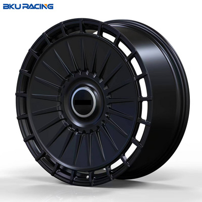 Bku racing 5X130 5x112 wheels 20 21 22 inch Forged Black Finish Passenger Car Wheels for mercedes wheels w223 w222 G63 G500 W463