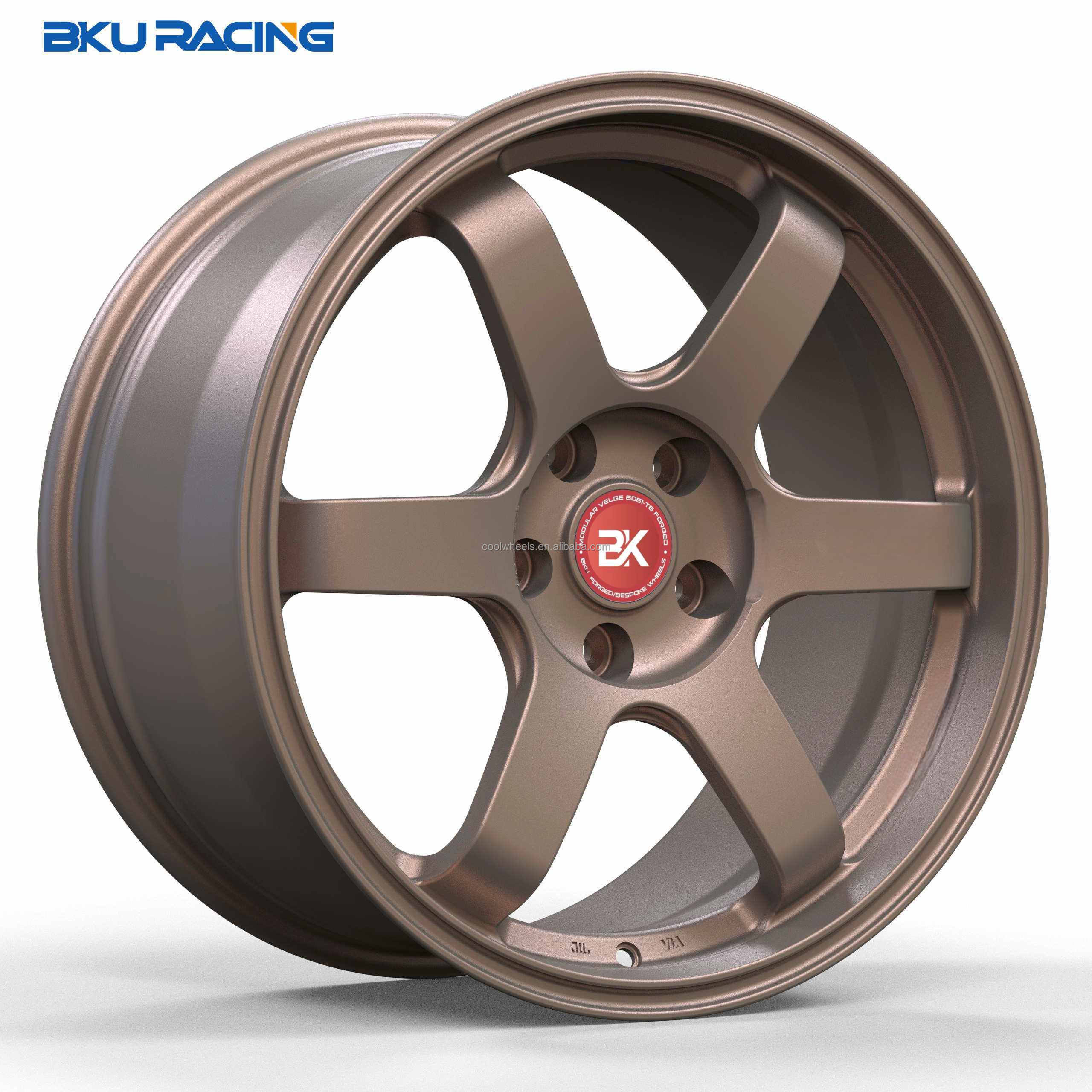 Bku racing 5x114.3 wheels 17 18 19 20 inch dark gold Passenger Car Wheels hubs rims jantes for JDM wheels civic accord mazda mx5