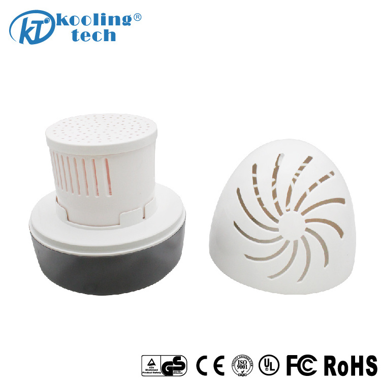 Small mini reusable desiccant air dehumidifier with silica for damp mold and moisture ideal for gun safe and home cabinet