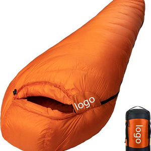 Waterproof Sleeping Bag for Adults, Lightweight Camping Mummy Goose/Duck Down Sleeping Bag Outdoor