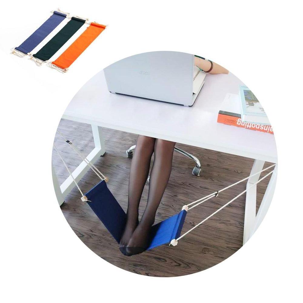 Foot Hammock Portable Adjustable Office Foot Rest, Mini Under Desk Foot Rest Hammock for Home