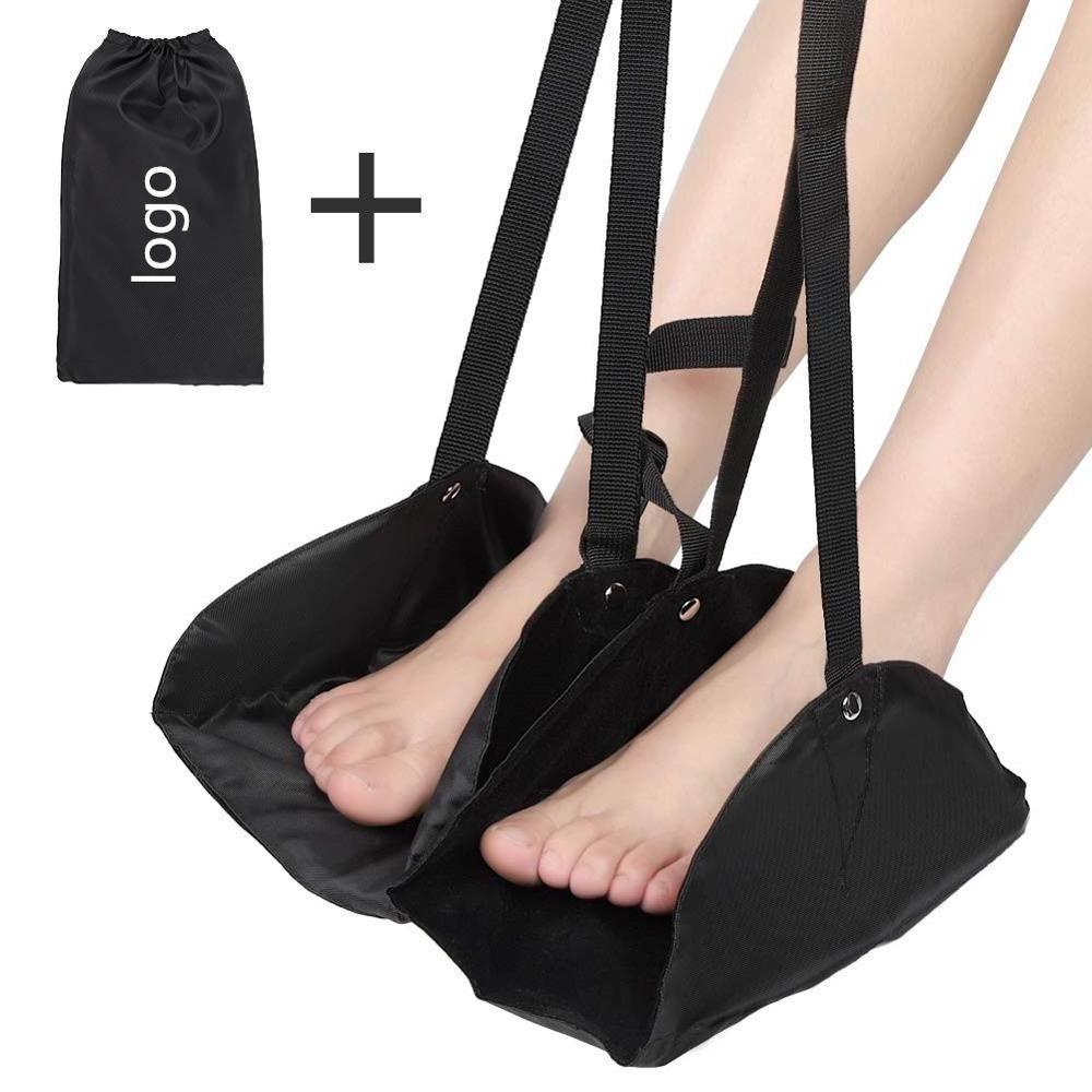 Airplane Footrest / Foot Hammock / Adjustable Height Plane Foot Rest