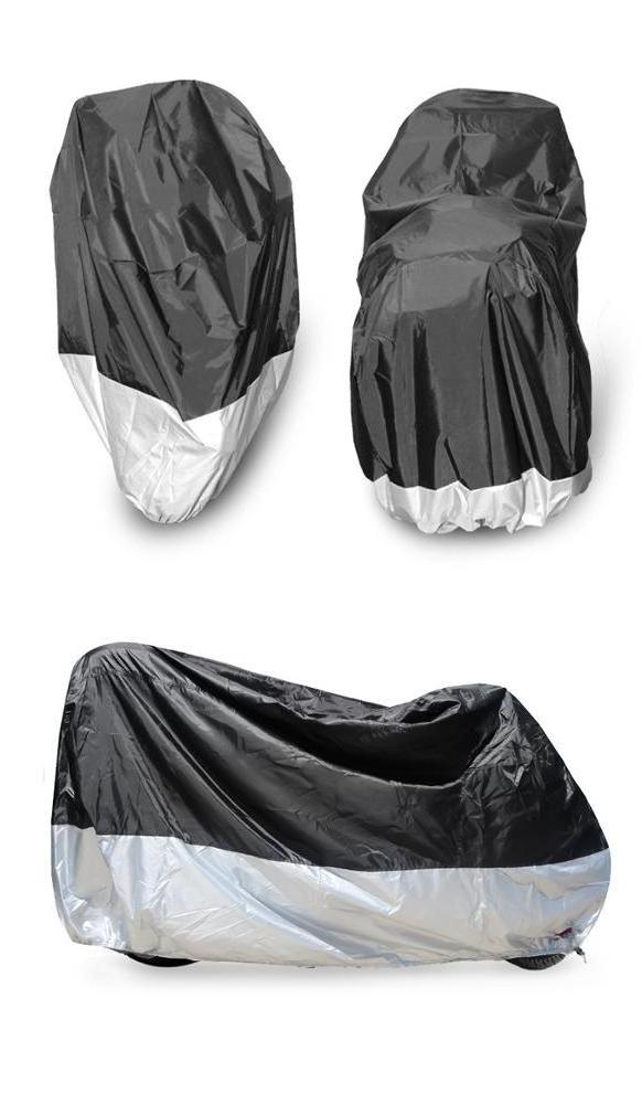 Heavy Duty Motorcycle Cover with Cable & Lock / Waterproof Motorcycle Cover Shelter Rain UV All Weather Protection