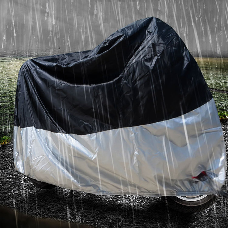 Heavy Duty Motorcycle Cover with Cable & Lock / Waterproof Motorcycle Cover Shelter Rain UV All Weather Protection