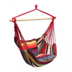 Wholesale Cotton Bedroom Hanging Swing Hammock Chair for Bedroom With Wood