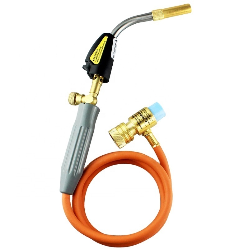 WT-9 Self-Ignition Propane Soldering Torch Mapp Gas hose Welding Torch with Brass Head