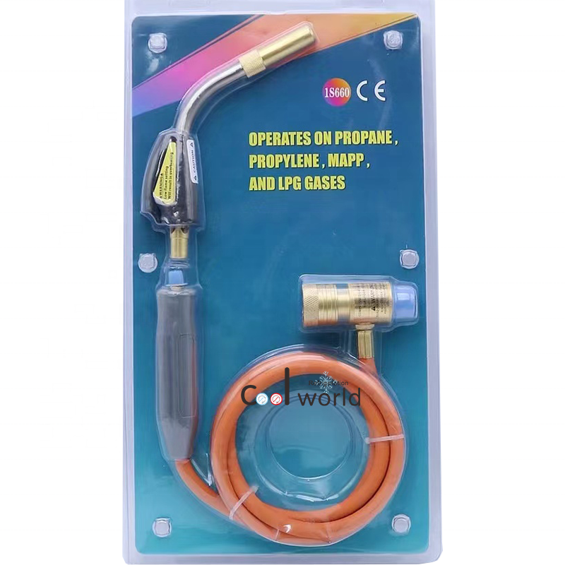 HT-1S660 MAPP Gas hand torch Self-igniting hose torch with 1.5m hose for Brazing & soldering