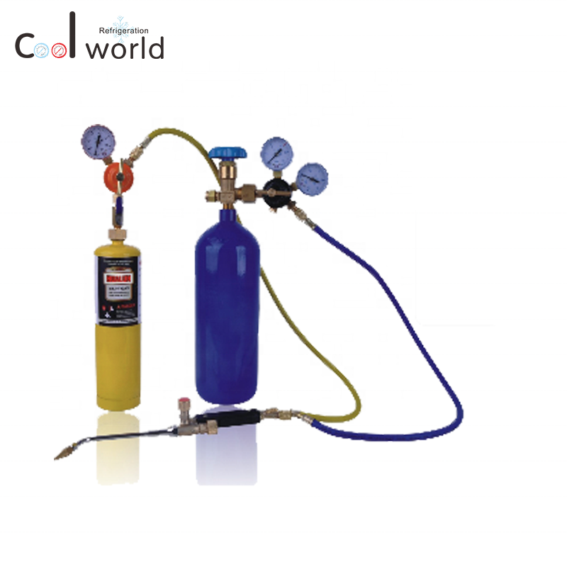 NEW Portable oxyacetylene welding cutting kit gas torch set with oxygen cylinder