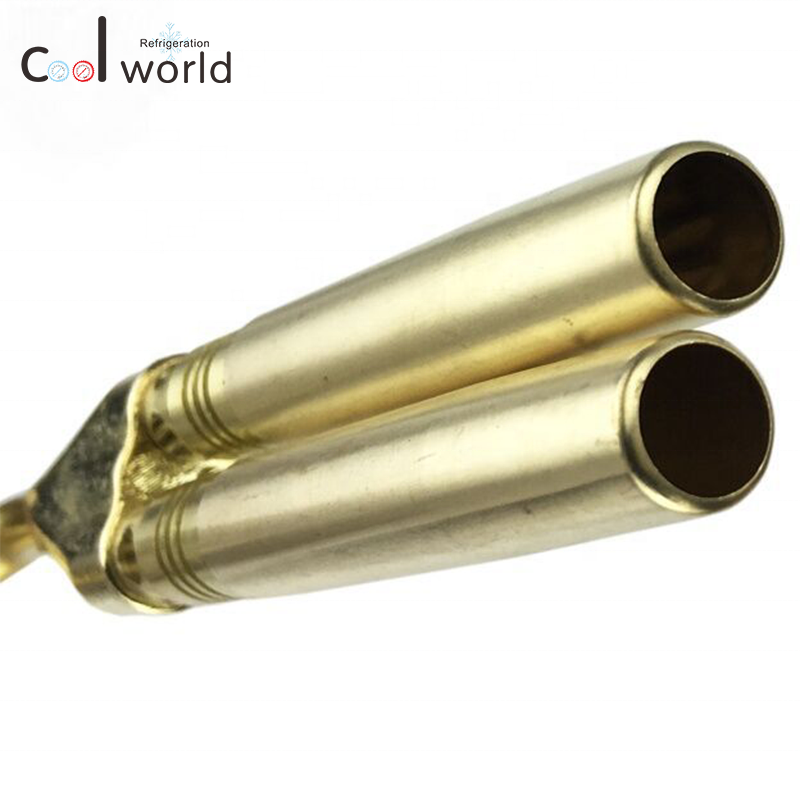 High quality copper twin cyclone hand-held outdoor torch butane brazing air gun burner welding flame gun