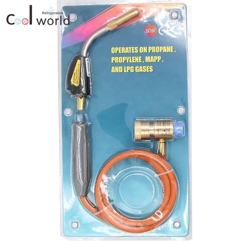 WT-9 Self-Ignition Propane Soldering Torch Mapp Gas hose Welding Torch with Brass Head