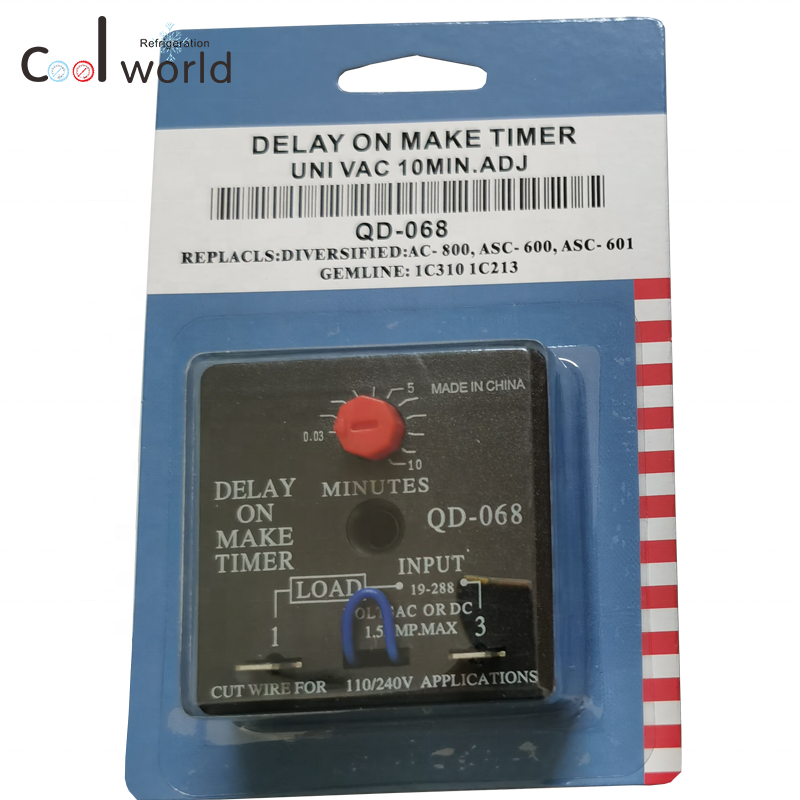 high quality QD-068 delay on make timer 10 mins timer delay switch