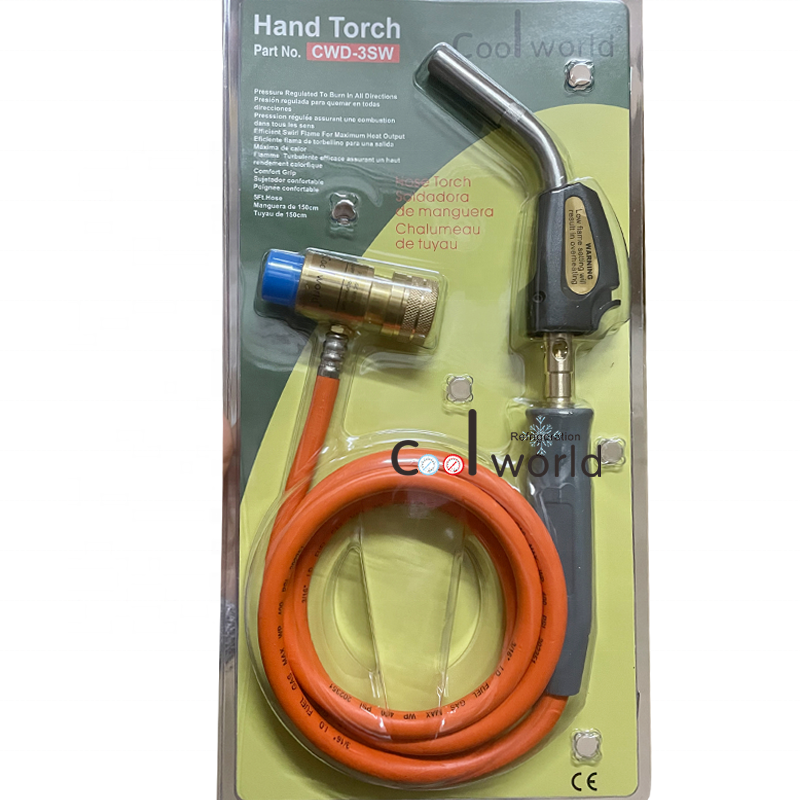 New MAPP Gas Turbo Torch with Hose,HVAC welding tool copper pipe hand torch mapp gas torch