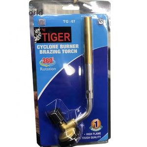 India TIGER welding torch cyclone burner brazing torch with Flame shield