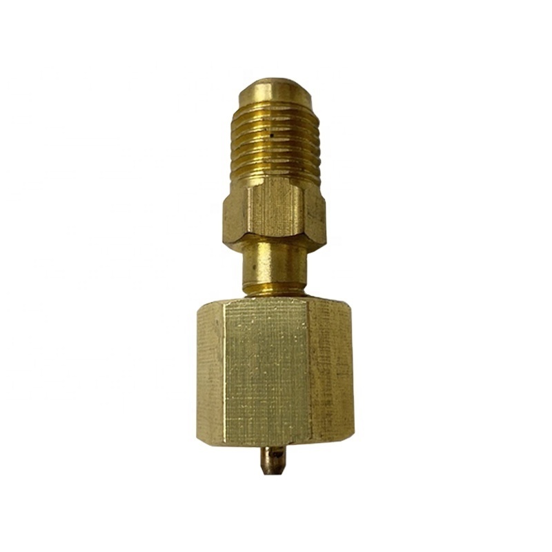 high quality r134a brass valve 1/2 American Standard Refrigerant open can tap valve with NBR seal