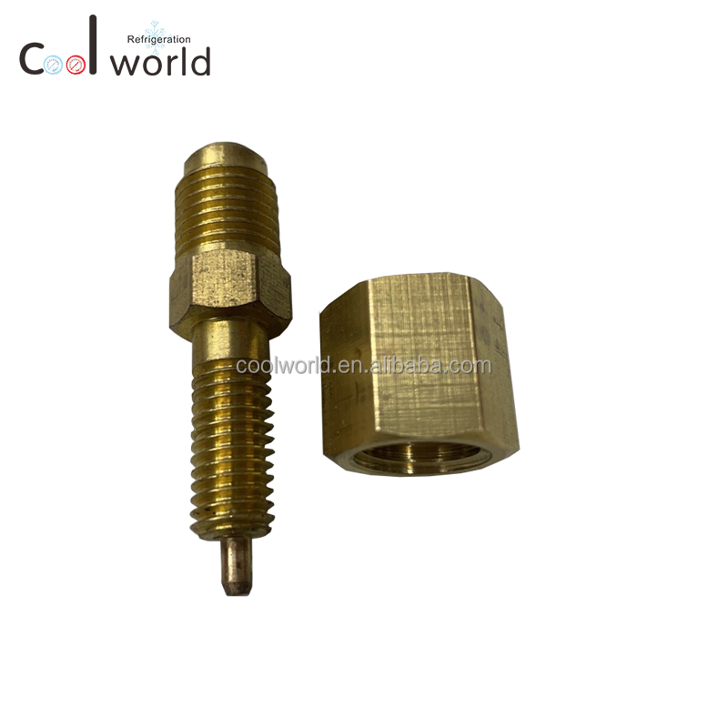 high quality r134a brass valve 1/2 American Standard Refrigerant open can tap valve with NBR seal