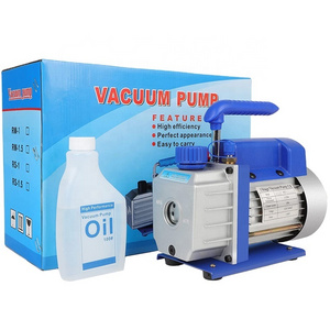 3 CFM Rotary Vane Vacuum Pump 1/4HP 110V/60HZ HVAC vacuum pump with Oil Anti-Flow Back Design