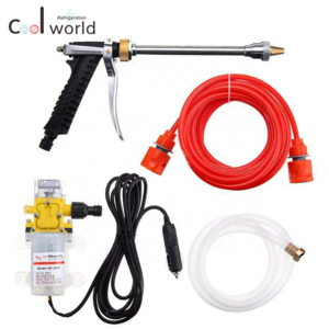 12v electric portable high pressure  car washer for travel copper household car wash tool water gun