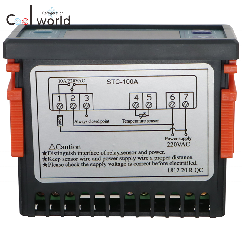 STC-100A freezer digital thermostat 110v Temperature Controller Heating Thermostat with Sensor