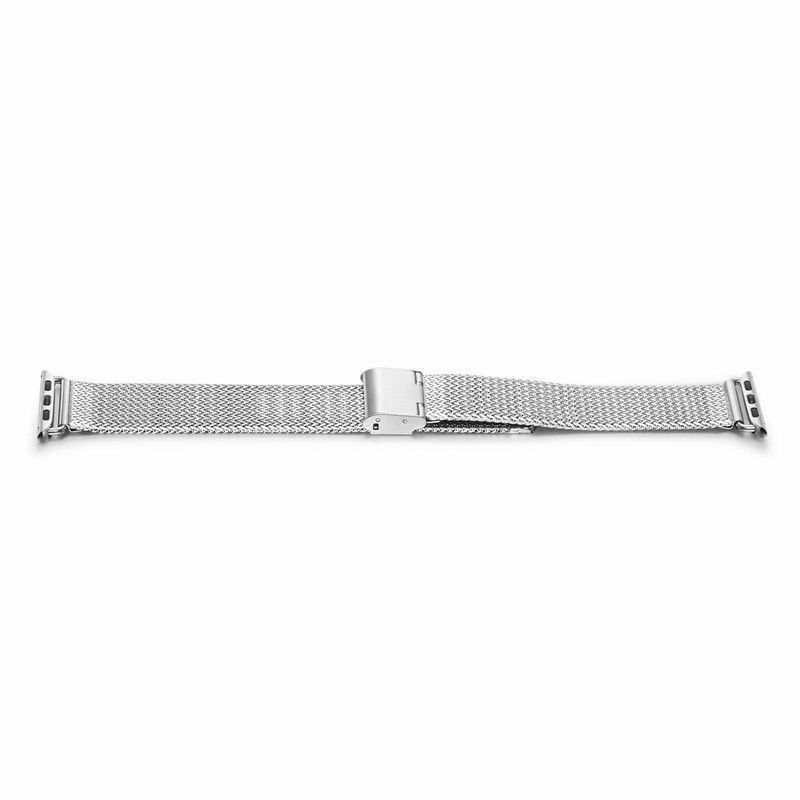 Luxury Stainless Steel Mesh Watch Strap Milanese Loop Strap for Apple Watch Series 8 7 6 5 Wrist Bracelet Milanese Watch Bands