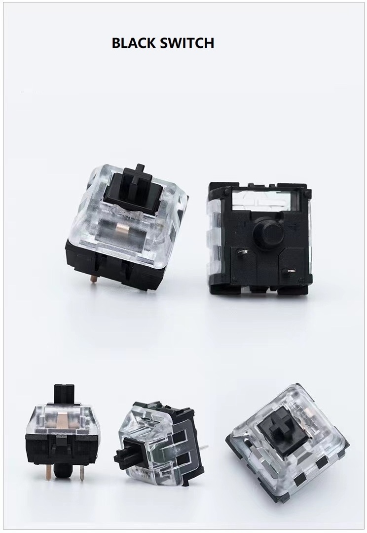 hot swappable white black brown translucent rgb 3pin 5 pin diy linear switches for backlit mechanical keyboard switches