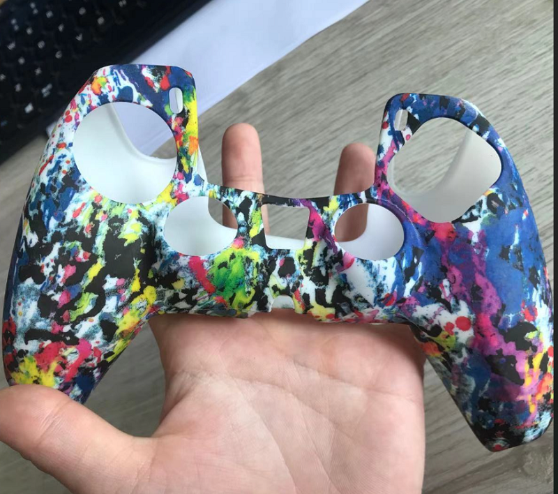 DIY customized print colorful silicone scuff unda de silicona para control joystick skin cover  for ps5 controller shell case