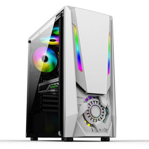 Wholesale New Designed Custom Micro ATX Tempered Glass RGB Gaming Internet Cafe Computer PC Case